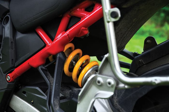 Ducati Multistrada V4 Rally rear suspension